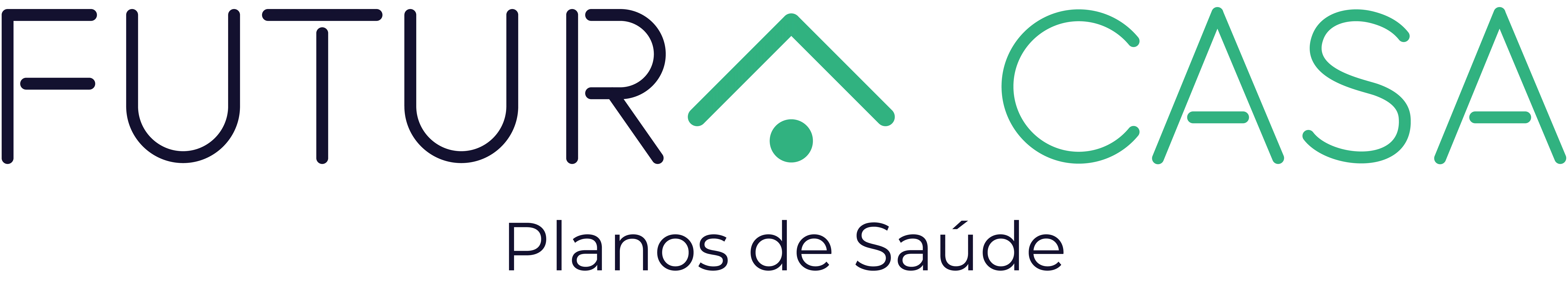 Logo Futura Casa Roxo e Verde