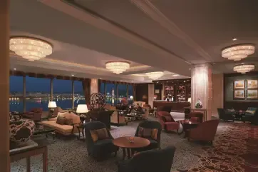 Shangri-La Manzhouli Bar Night Lake Views