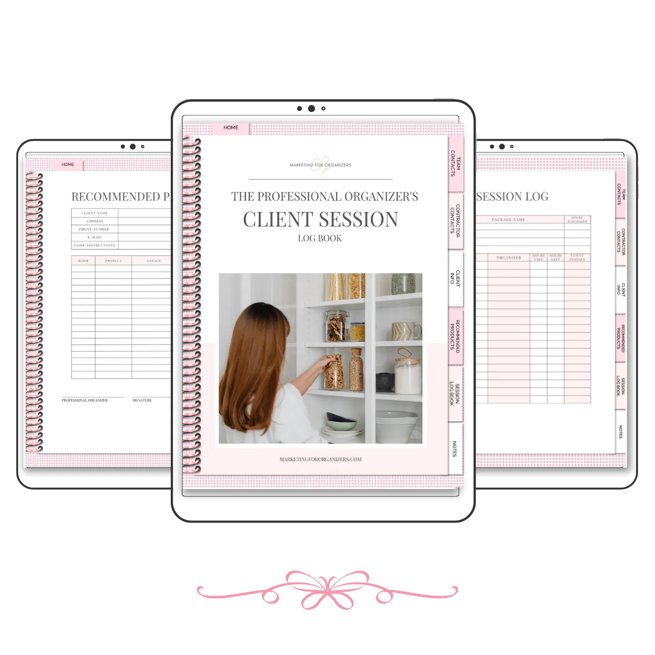 3 layout of digital session log book