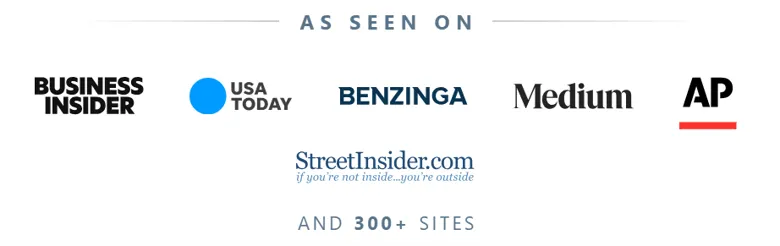 as seen on USA Today and 300+ sites