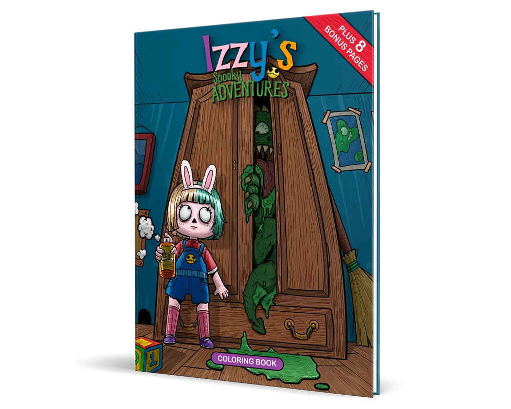 Izzys Spooky Adventures Coloring Book