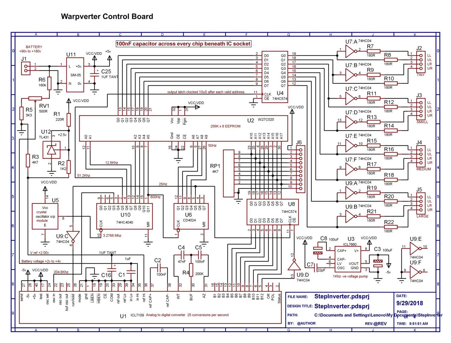 Warpverter Control Board