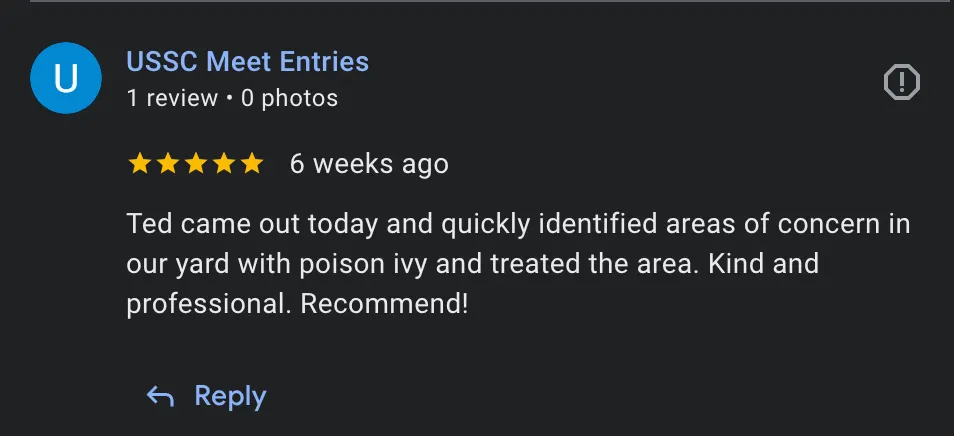 poison ivy control service