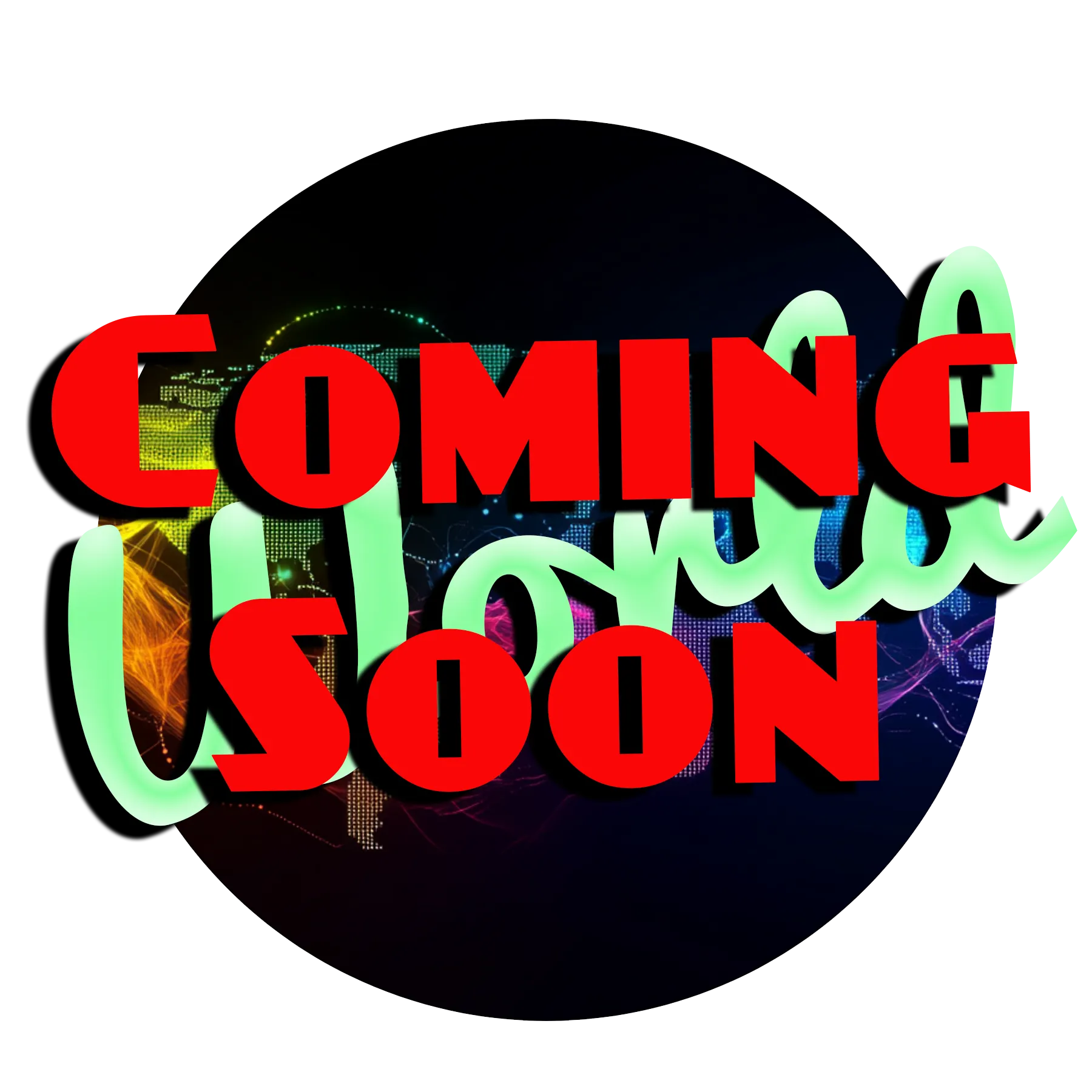 Izzy on the Eyes global shop button with earth globe icon and Coming Soon World text