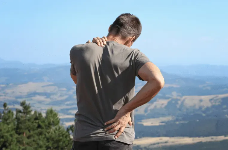 man with lower back pain