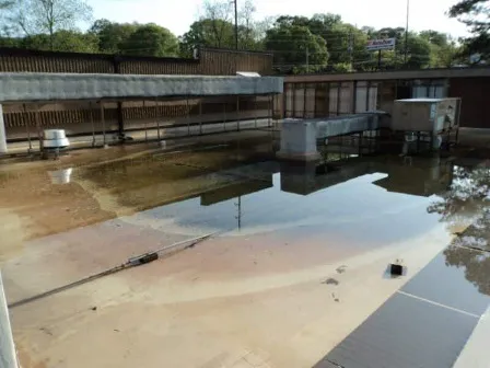 ECRS creates a barrier, so water can remain for years without roof damage