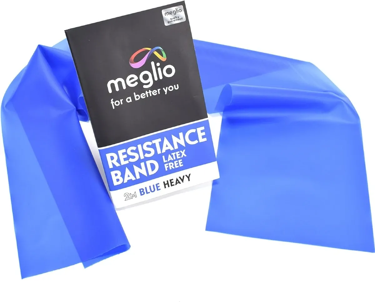 cinta elastica de entrenamiento azul marca MEGLIO