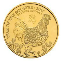 2017 Great Britain 1.4oz Gold Year of the Rooster