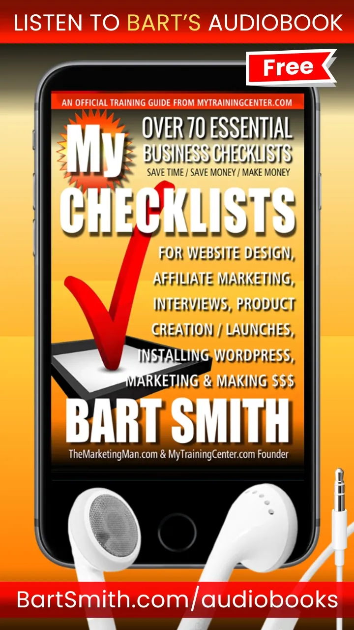 Press Release For My Checklists Audiobook by Bart Smith