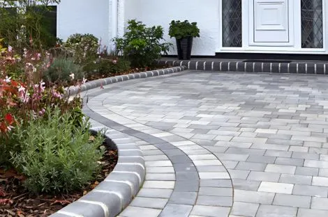 Block paving driveway in various colours by TDS Paving