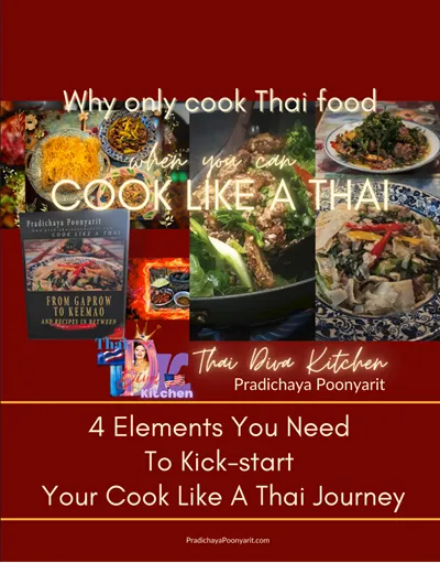If you are serious about honing your Thai cooking skills, 4 Elements You Need To Kick-start Your Cook Like A Thai Journey is where you start. Get it today!