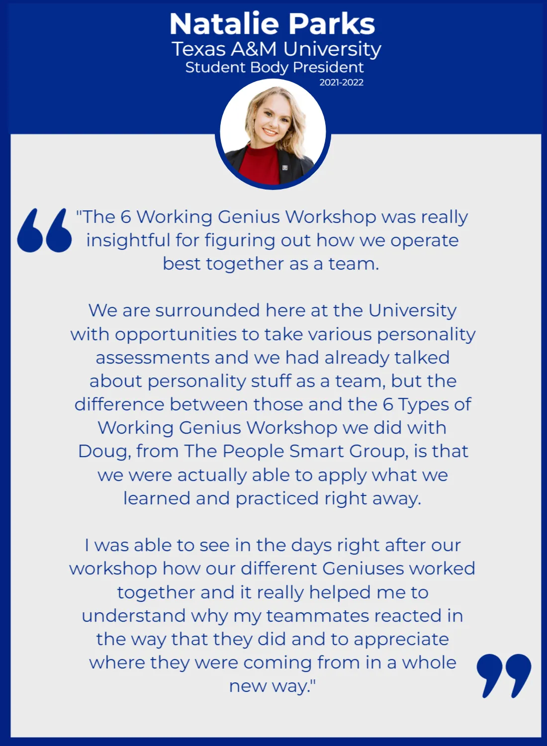 6 Working Genius Workshop