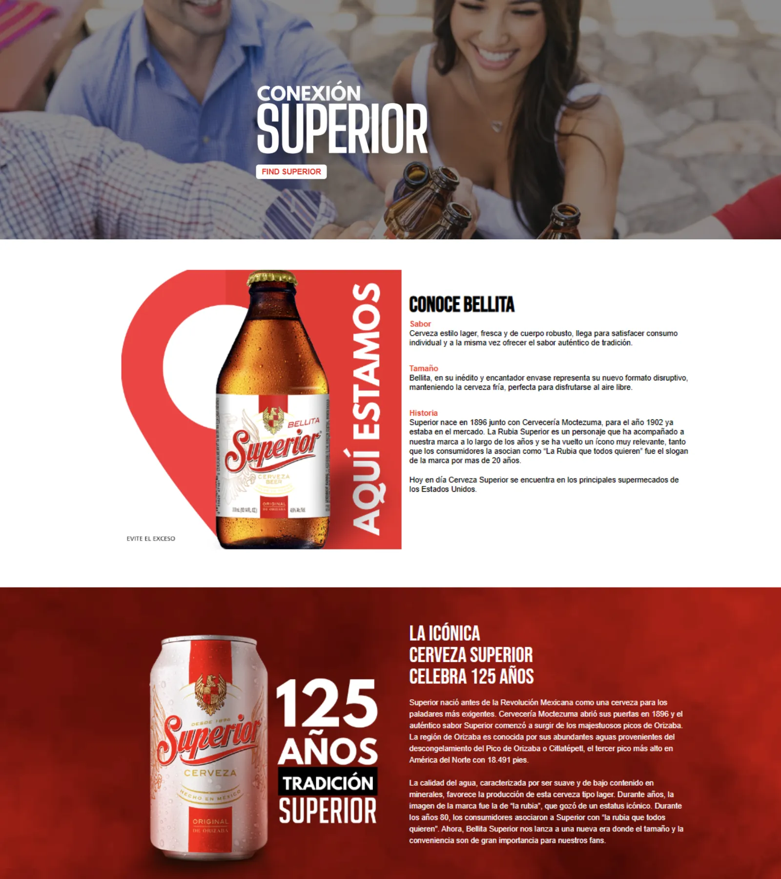 Landing Page - Cerveza Superior