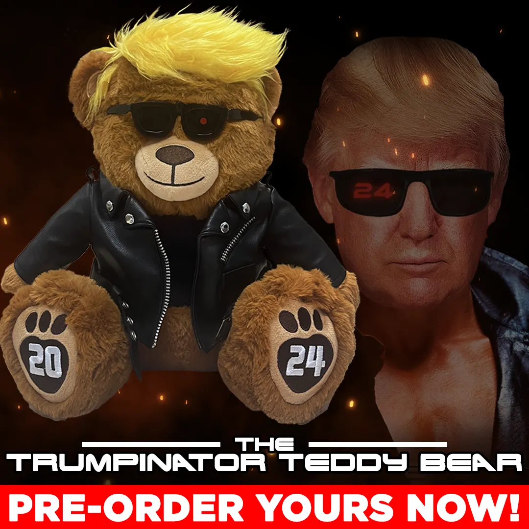 Trumpinator teddy bear sunglasses