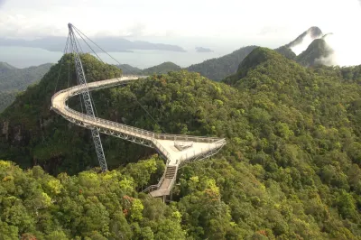 The Langkawi Sky Bridge above the rainforest canopy