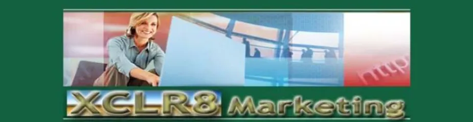 logo from past business XCLR8 Marketing Bus. ceased 2012)