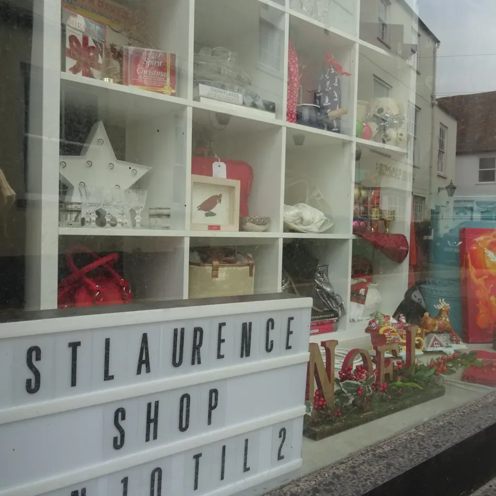 St Laurence Shop window