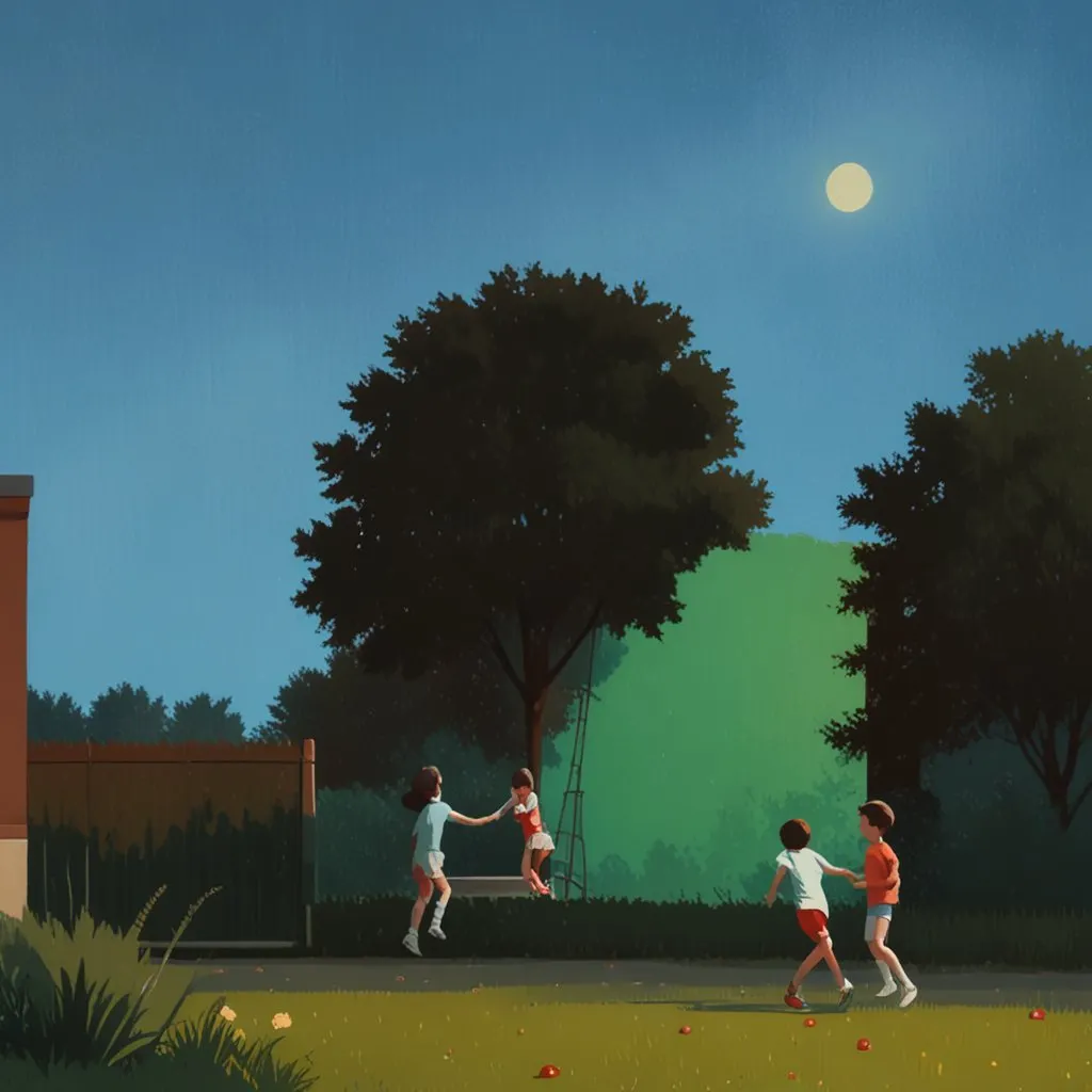 Kids playing outside