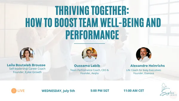 Online-Workshop thriving together: How to boost well-being and performance