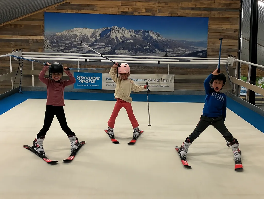 kinderfeestje indoor skiën