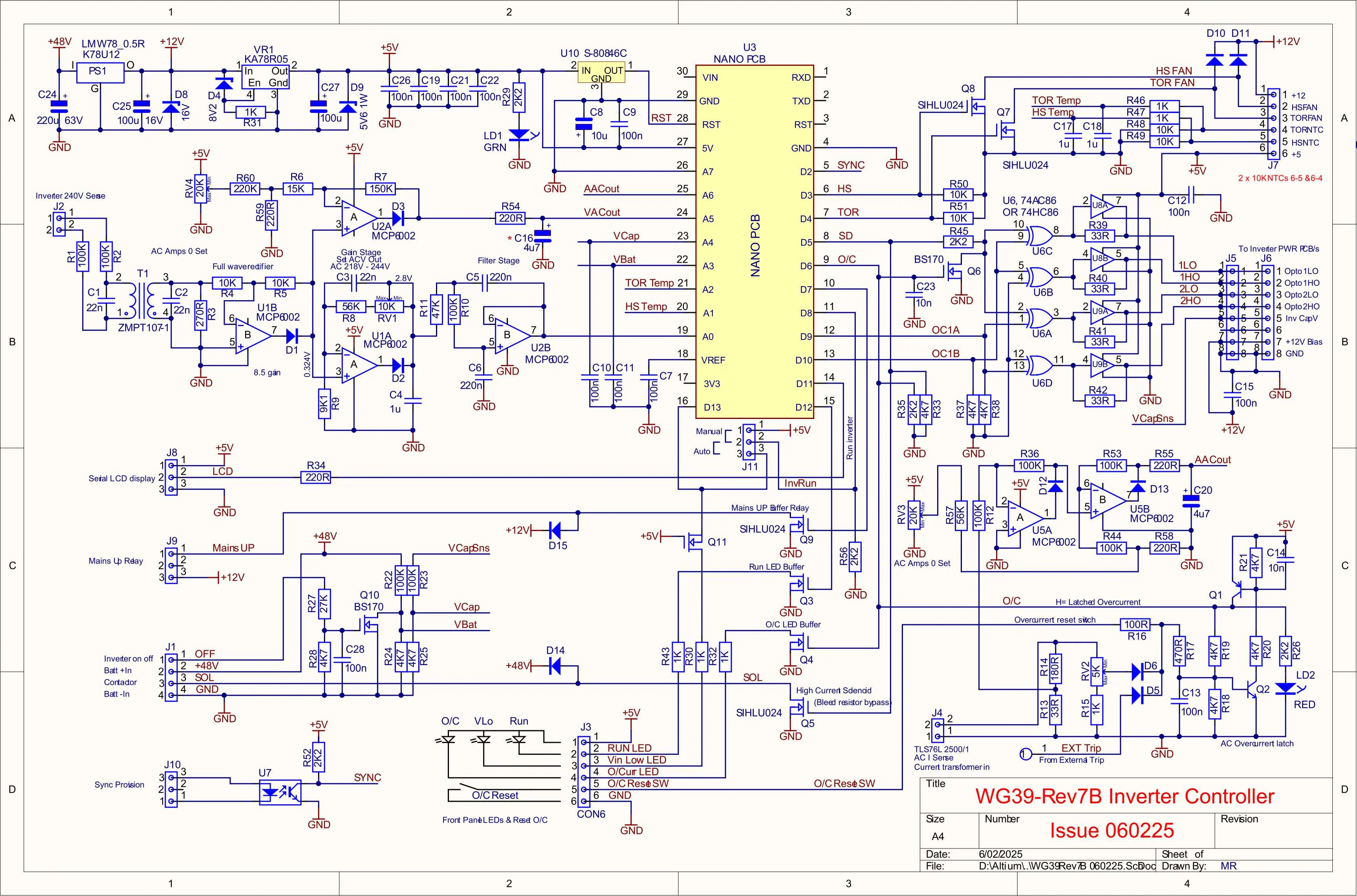 Controller circuit for WG Inverter