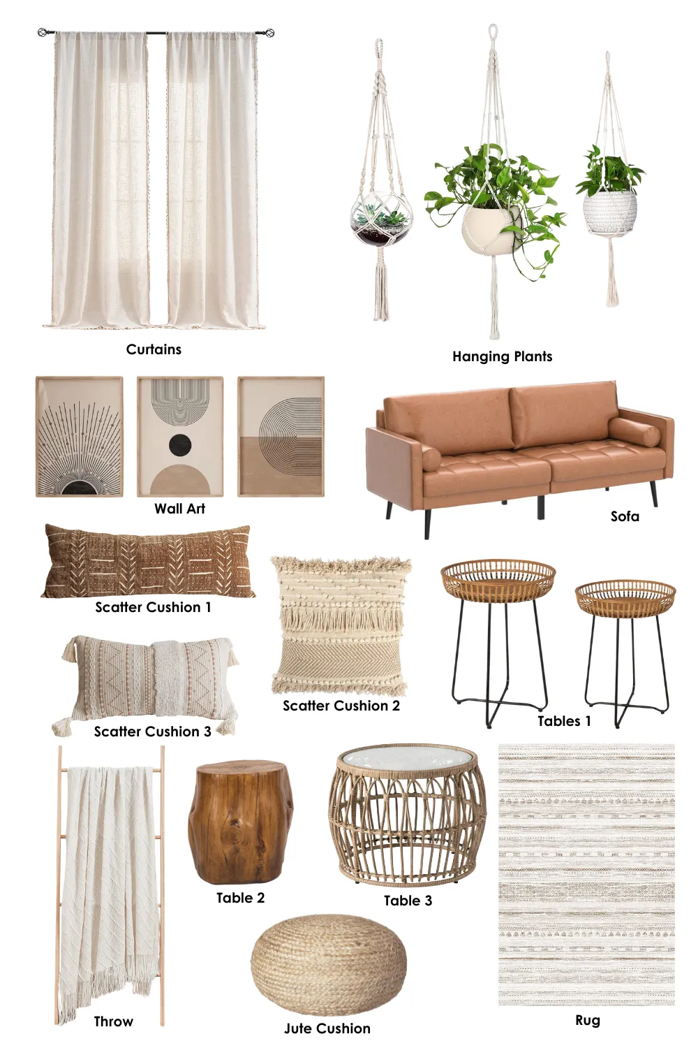 Boho Living Room Inspiration Furniture