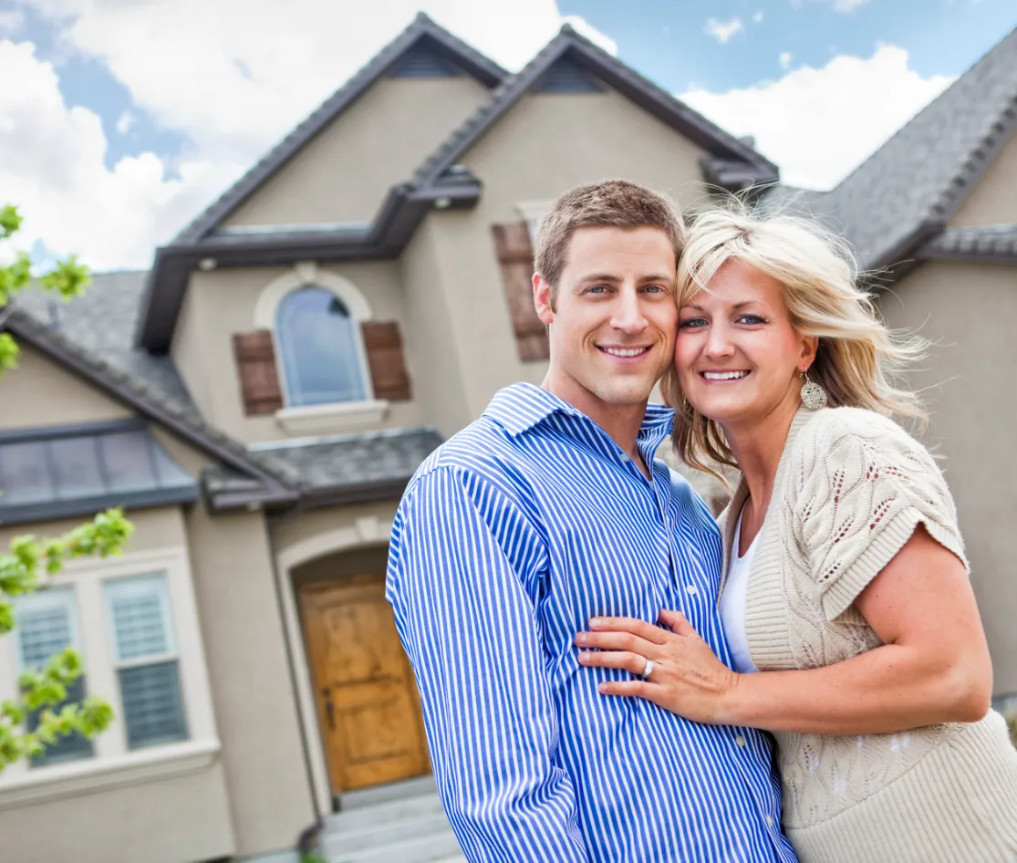 Happy homeowners with EasyStart™ A/C Soft Start image