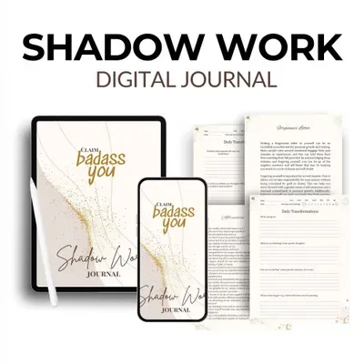 free shadow work journal pdf workbook pages template inner child healing heal therapy sheets cbt workbook worksheets self care planner guide 