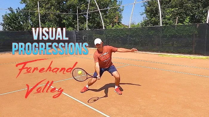Forehand Volley - visual tennis lesson
