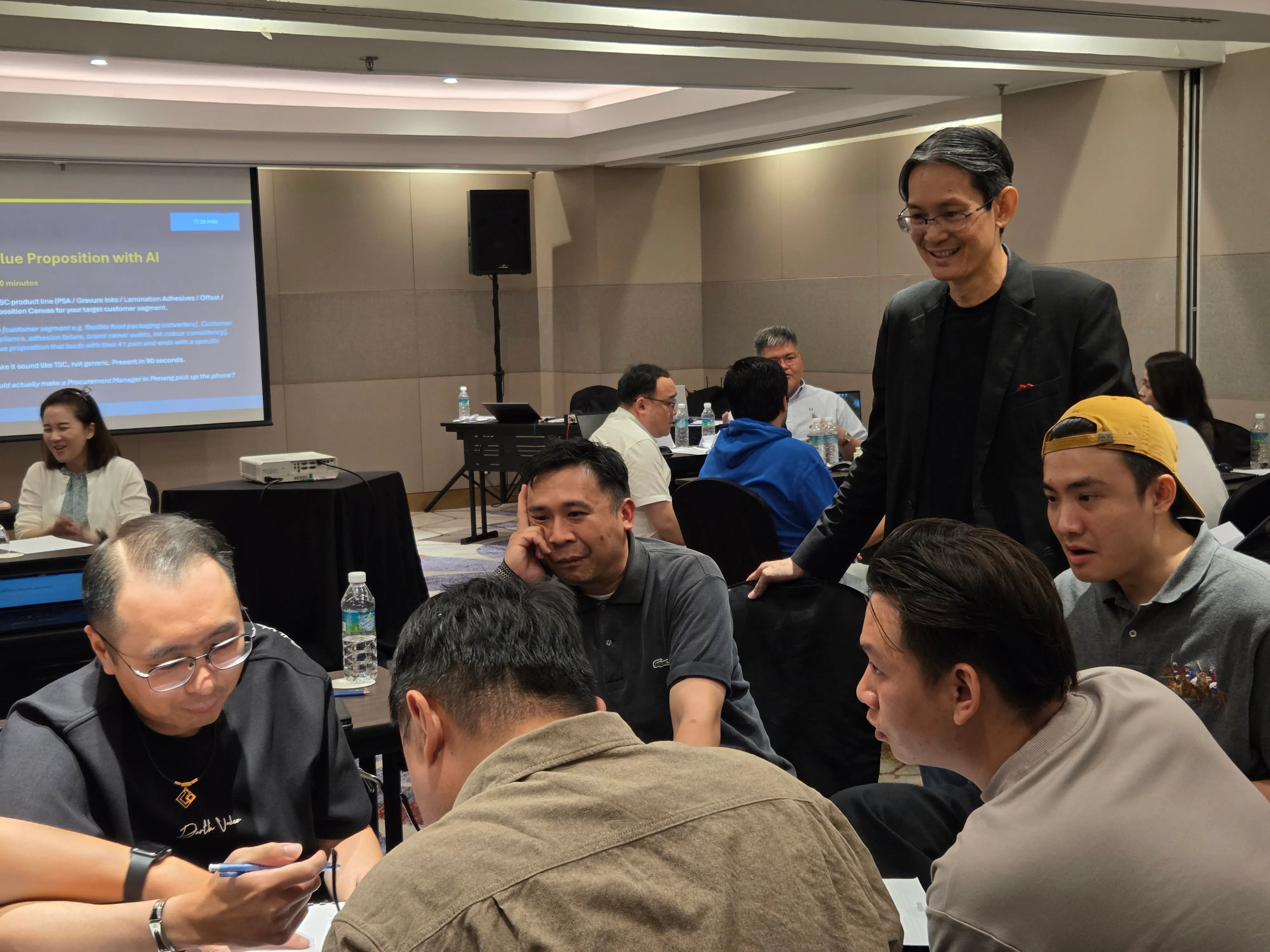 2NRich Asia AI-Powered Solutions training session in Malaysia — participants engaged in experiential learning and team activities