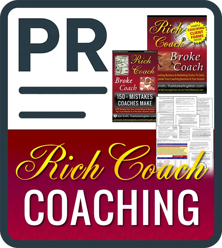 Press Release For Rich Coach / Broke Coach / Coaching Client Forms Coaching with Bart Smith