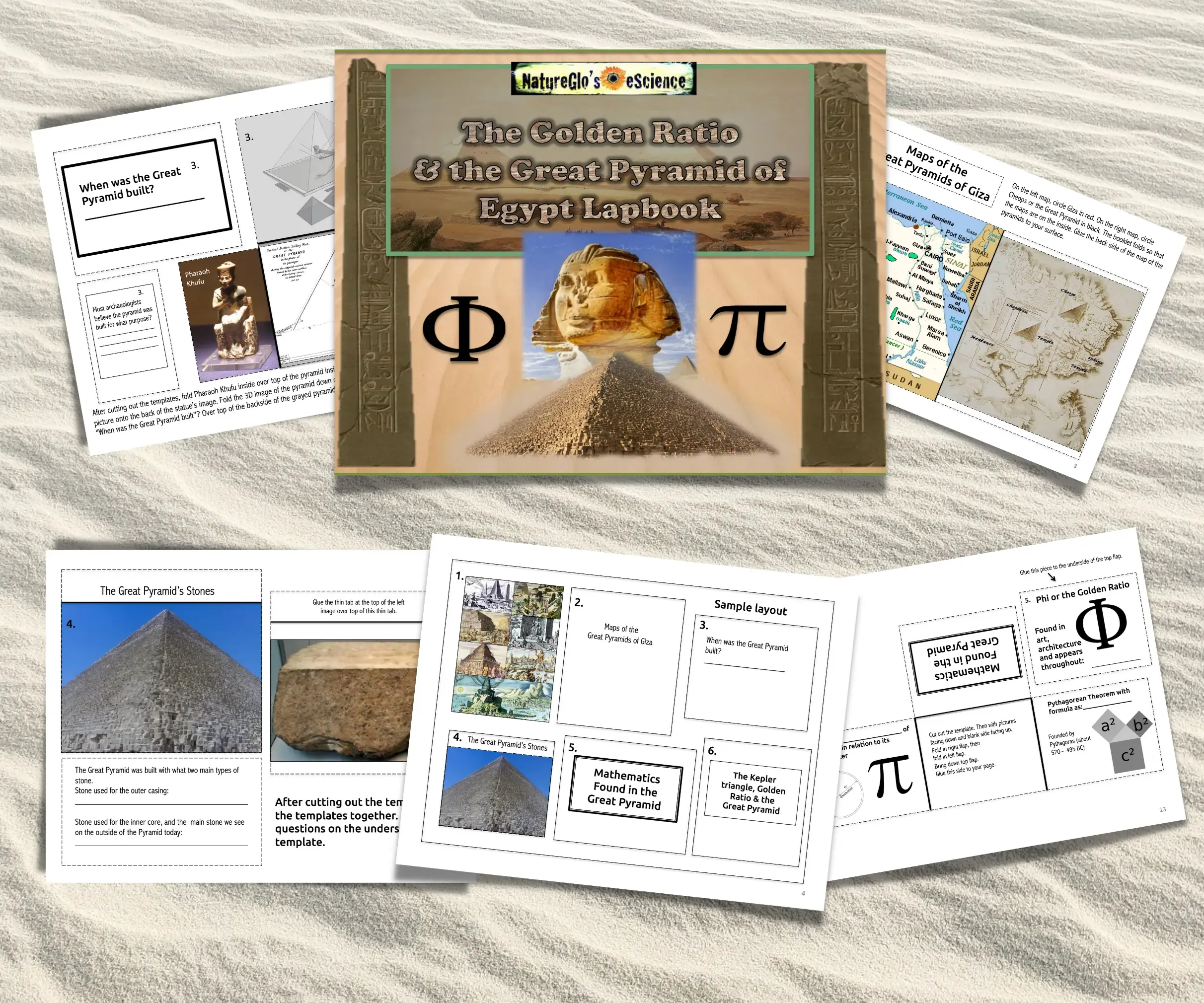 Golden Ratio and the Great Pyramid of Egypt Lapbook