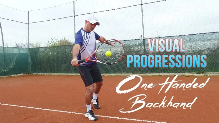 One-Handed Backhand - visual tennis lesson