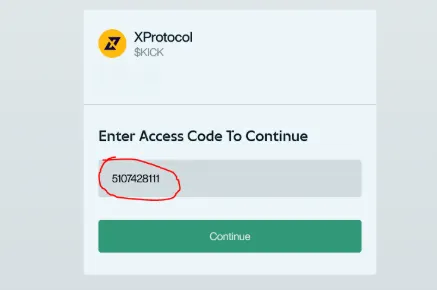xprotocol private sale access code - kick presale code