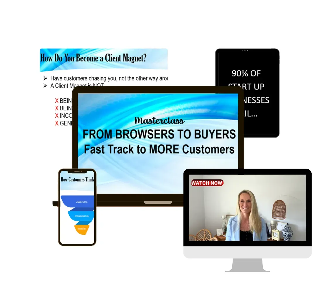 free online small business masterclass browsers buyers selling marketing tips entrepreneurs