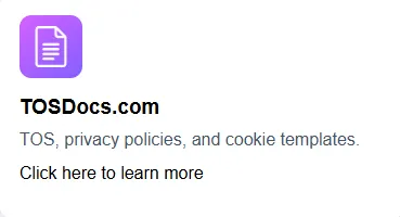 tosdocs.com legal document automation software
