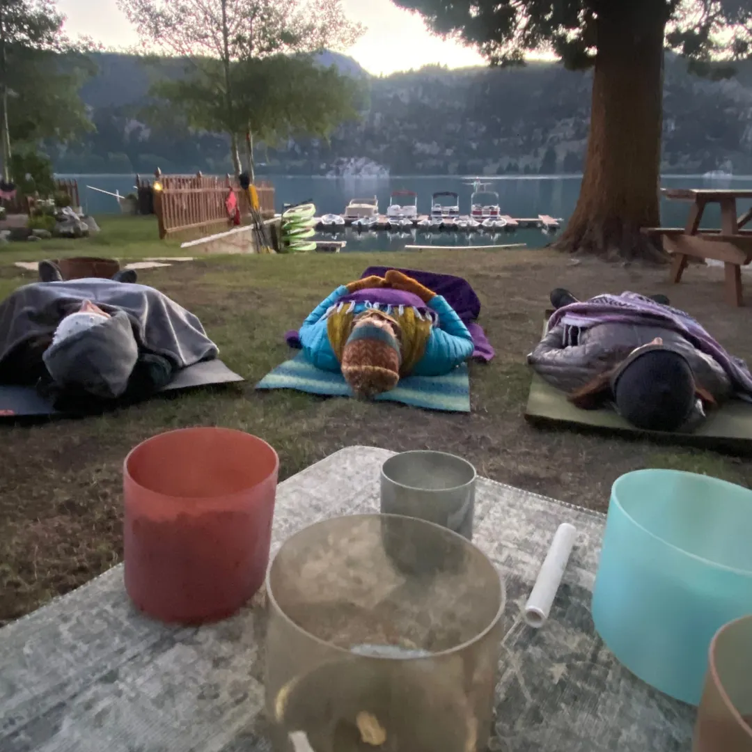 Group Sound Bath At The Park