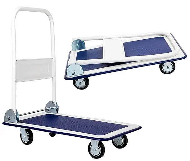 Costway 330lbs Platform Cart Dolly Foldable Push Hand Iron