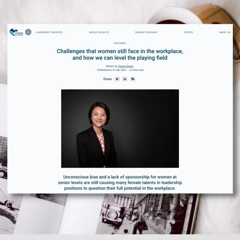 Oasis KR Asia Challenges that women still face in the workplace