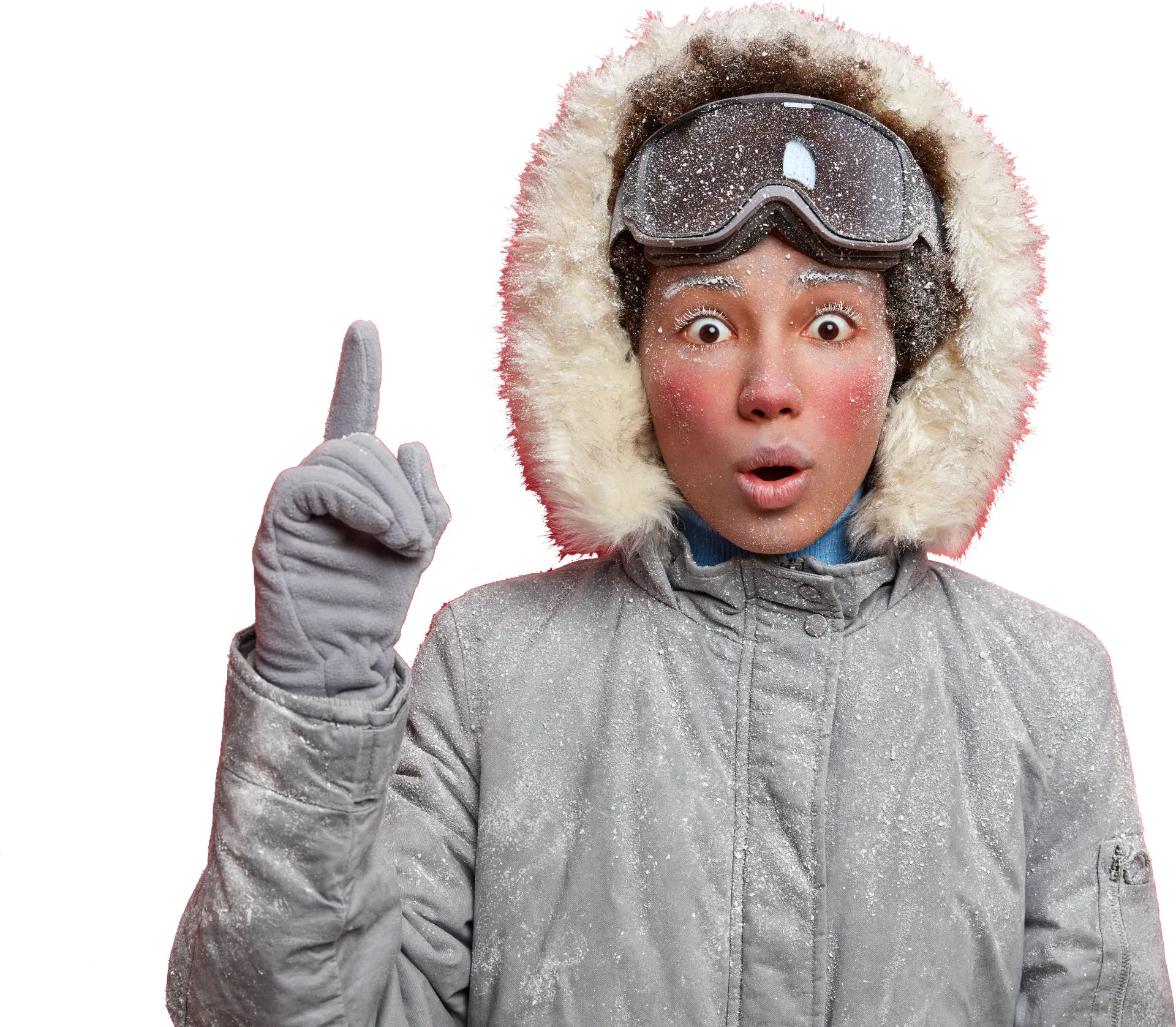 a cute girl from montreal canada is telling homeowners the benefits of buying heat pump during winter from climatisation chill ville now