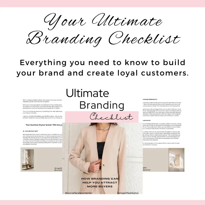 digital marketing ultimate branding checklist lead magnet free guide