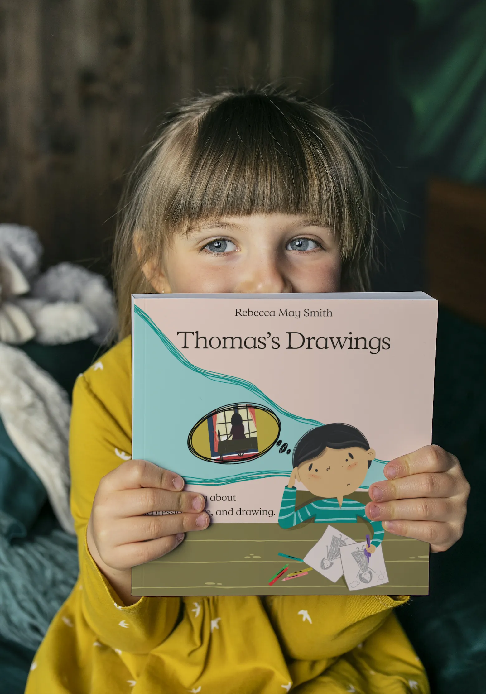 thomas's drawings is a children's book about parental depression experienced by a mother