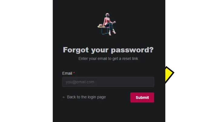 forgotten password reset