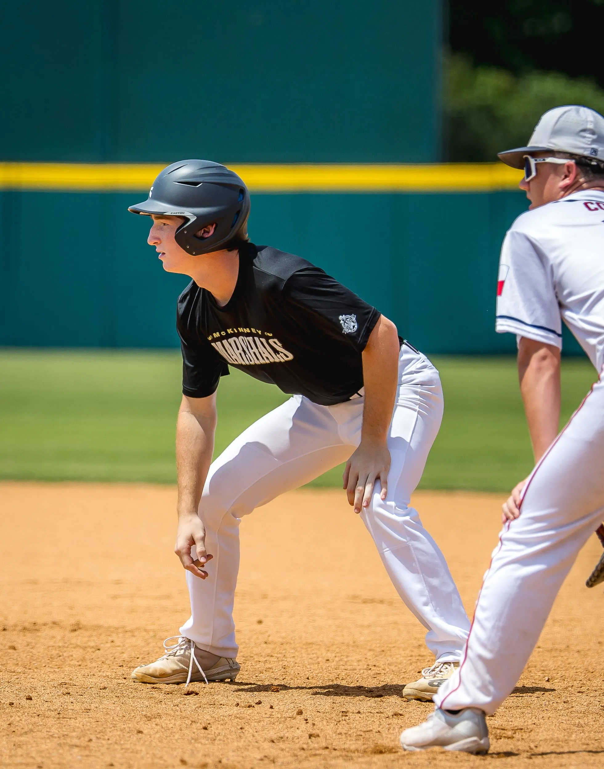 hitting lesson student leading off 