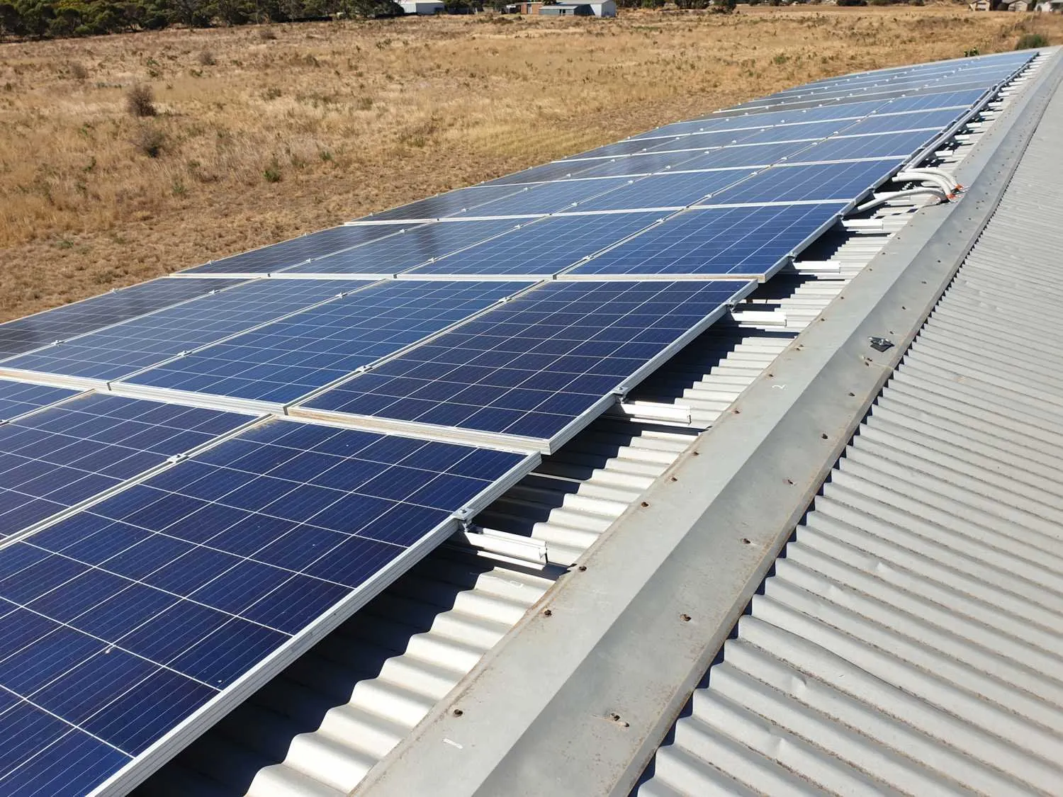 12.6kW Panels on Shed Roof