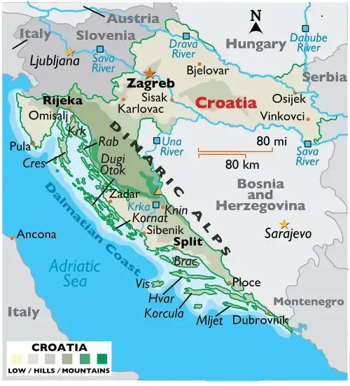 Croatia Map