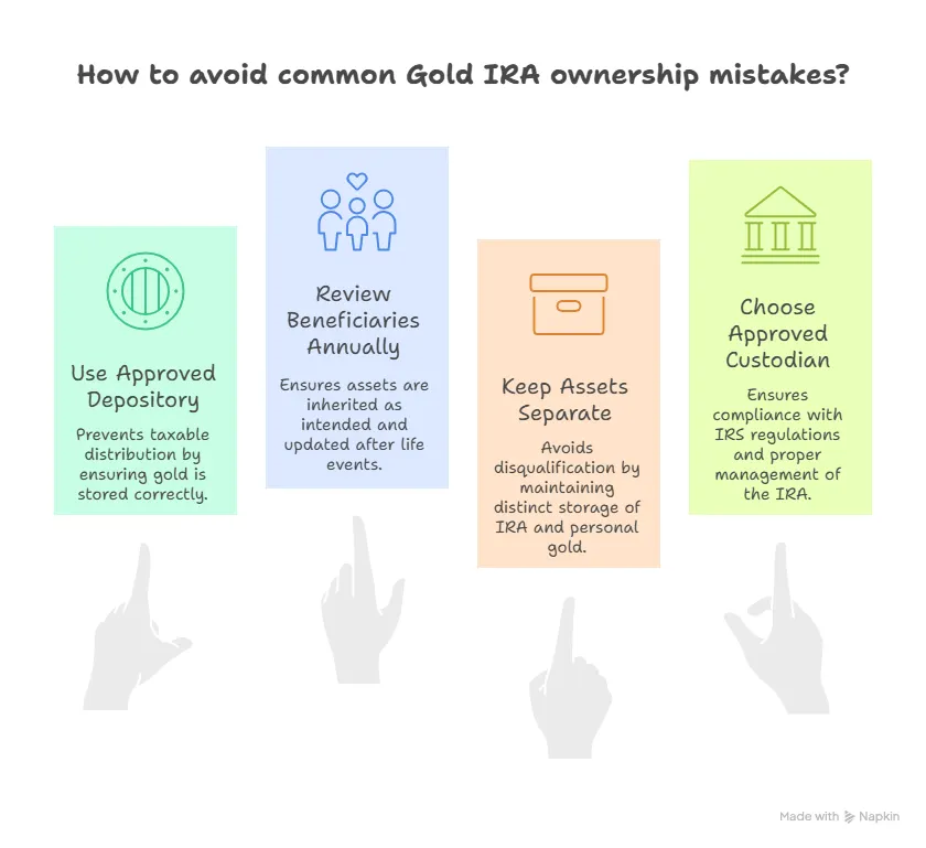 The biggest gold ira ownership mistakes visual