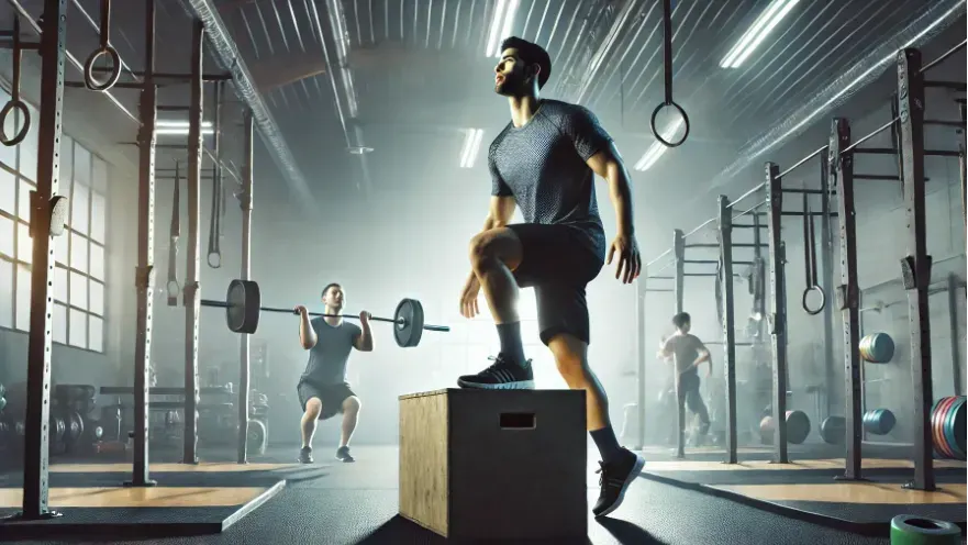 Illustration of crossfit type training