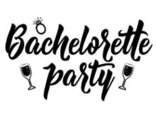 Bachelorette Party in Fancy Text