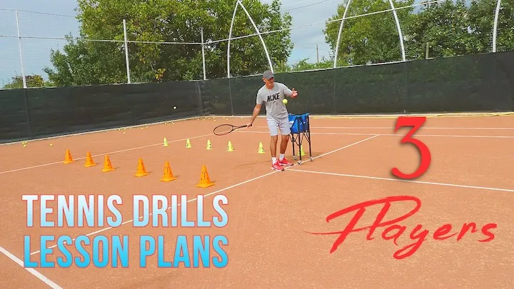 tennis drills and lesson plans to teach three players